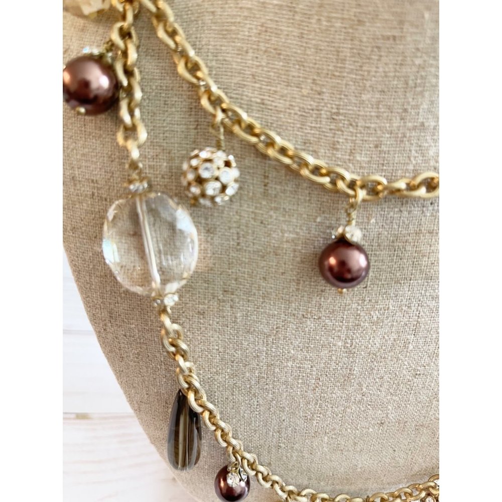 Stella & Dot Multi Stone Beaded Necklace